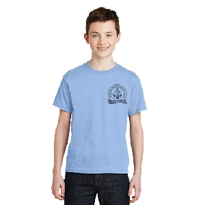 Gym Shirt - Light Blue w/Logo - Rush Uniform
