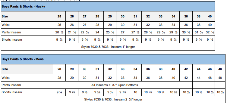 Measuring & Sizing Tips - Rush Uniform